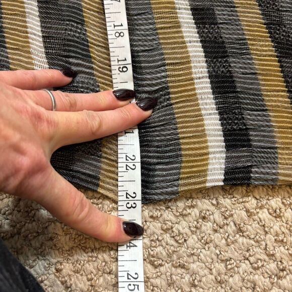 Ladies Echo Brand Ribbed Lightweight Striped Infinity Scarf - Picture 6 of 9